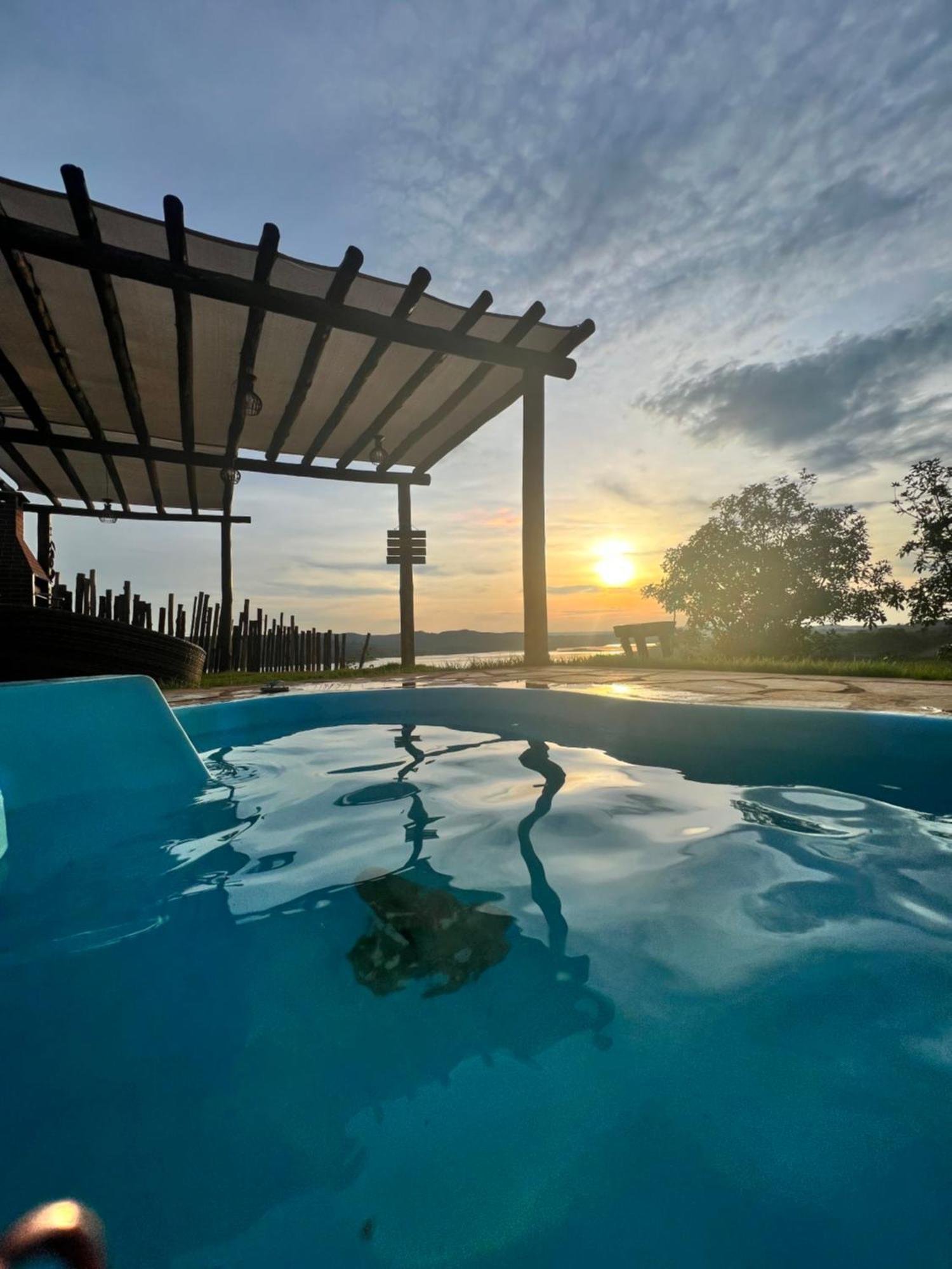 Chale Mirante, Piscina, Cachoeira, Lago E Vista Espetacular Alexânia Kültér fotó