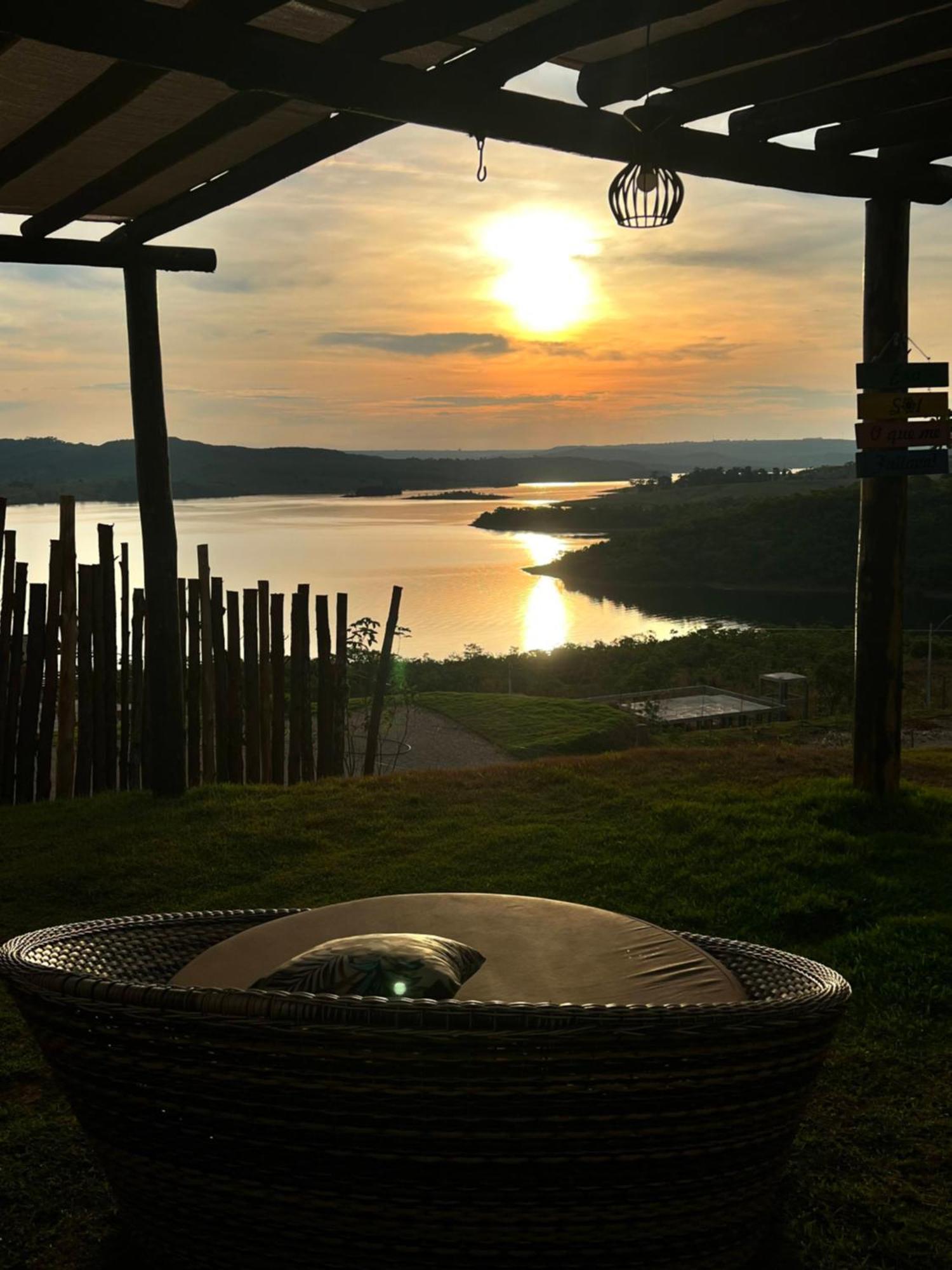 Chale Mirante, Piscina, Cachoeira, Lago E Vista Espetacular Alexânia Kültér fotó